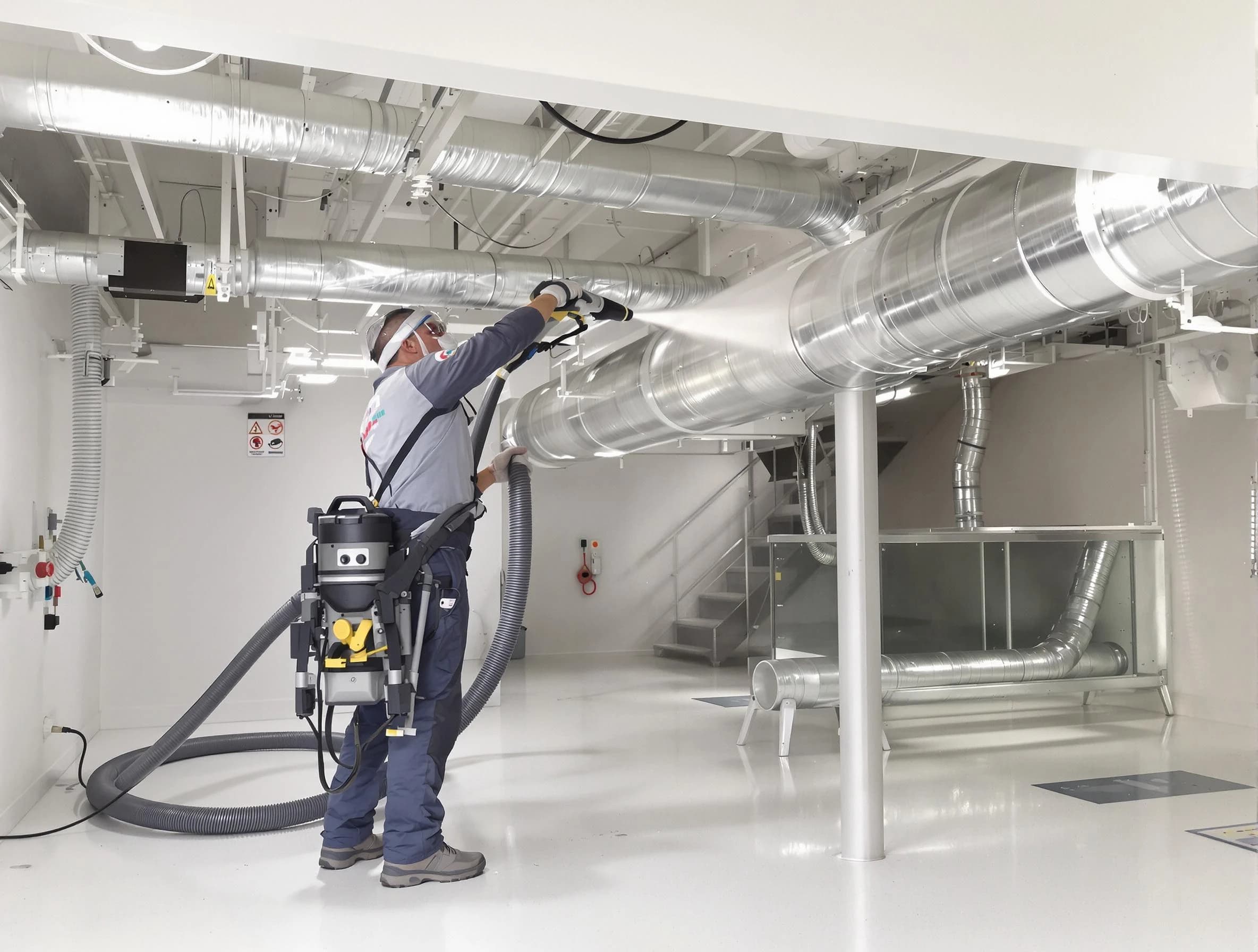 Professional central duct cleaning by Mustang Air Duct Cleaning in Mustang