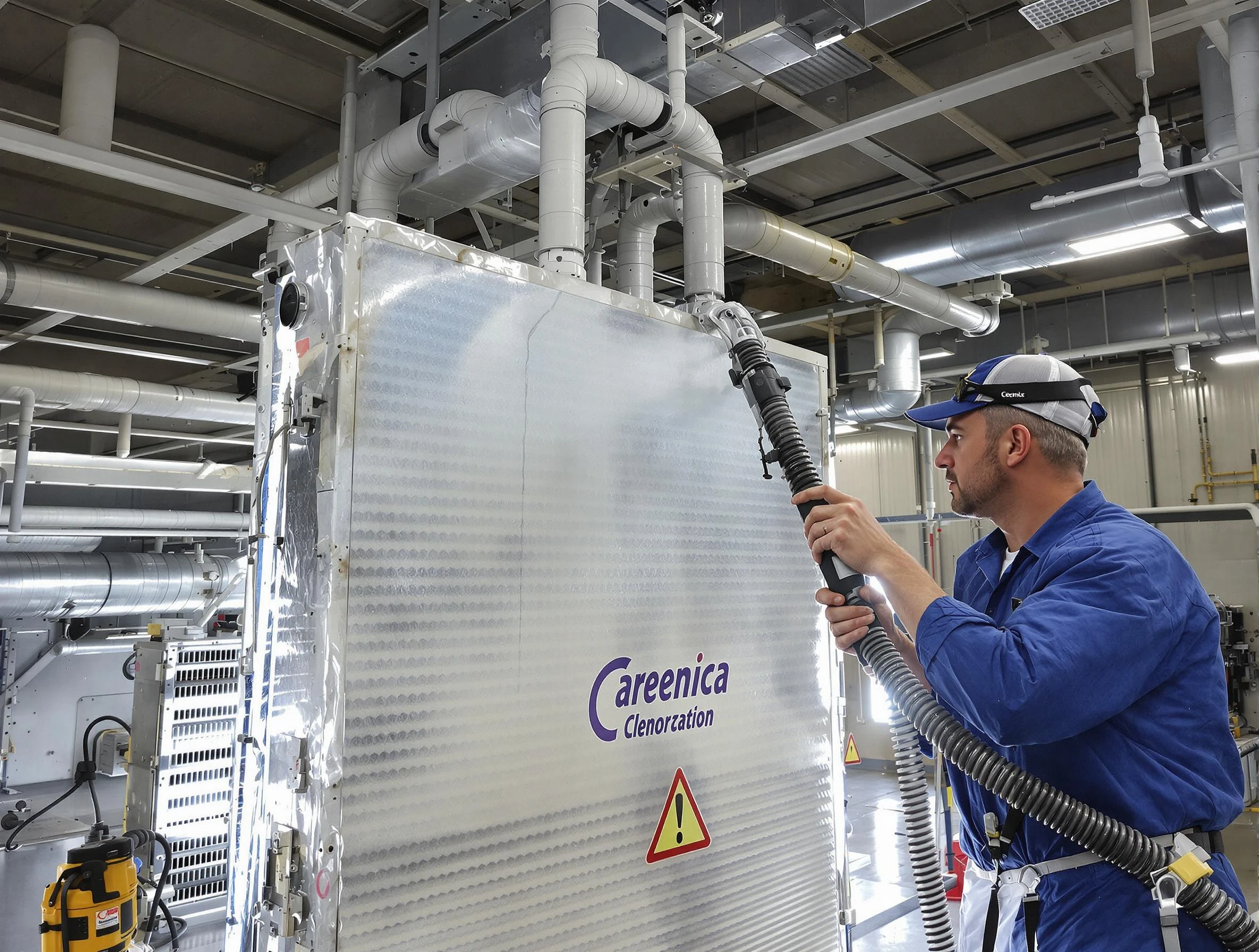 Commercial Coil Cleaning in Mustang