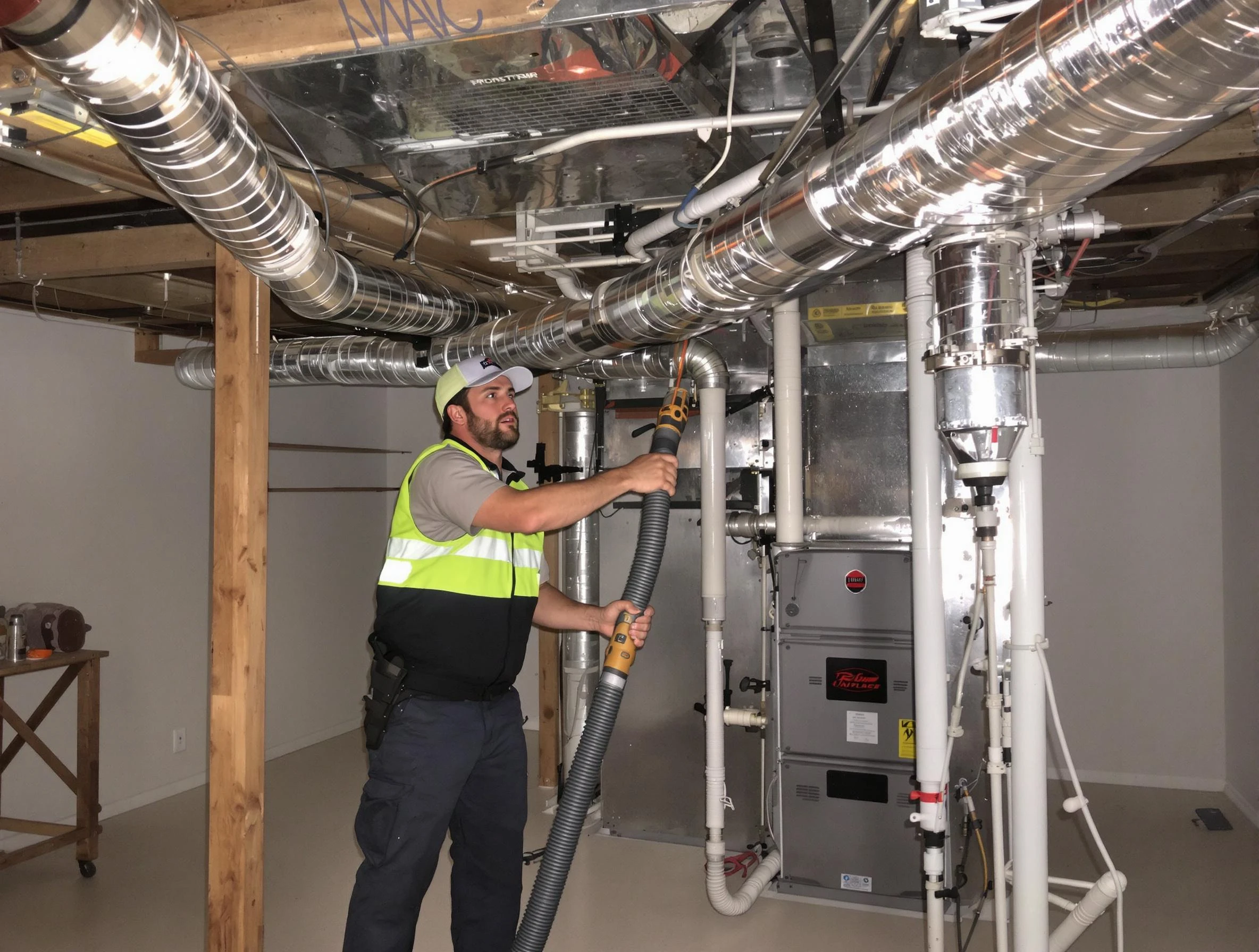 Furance Air Duct Cleaning in Mustang