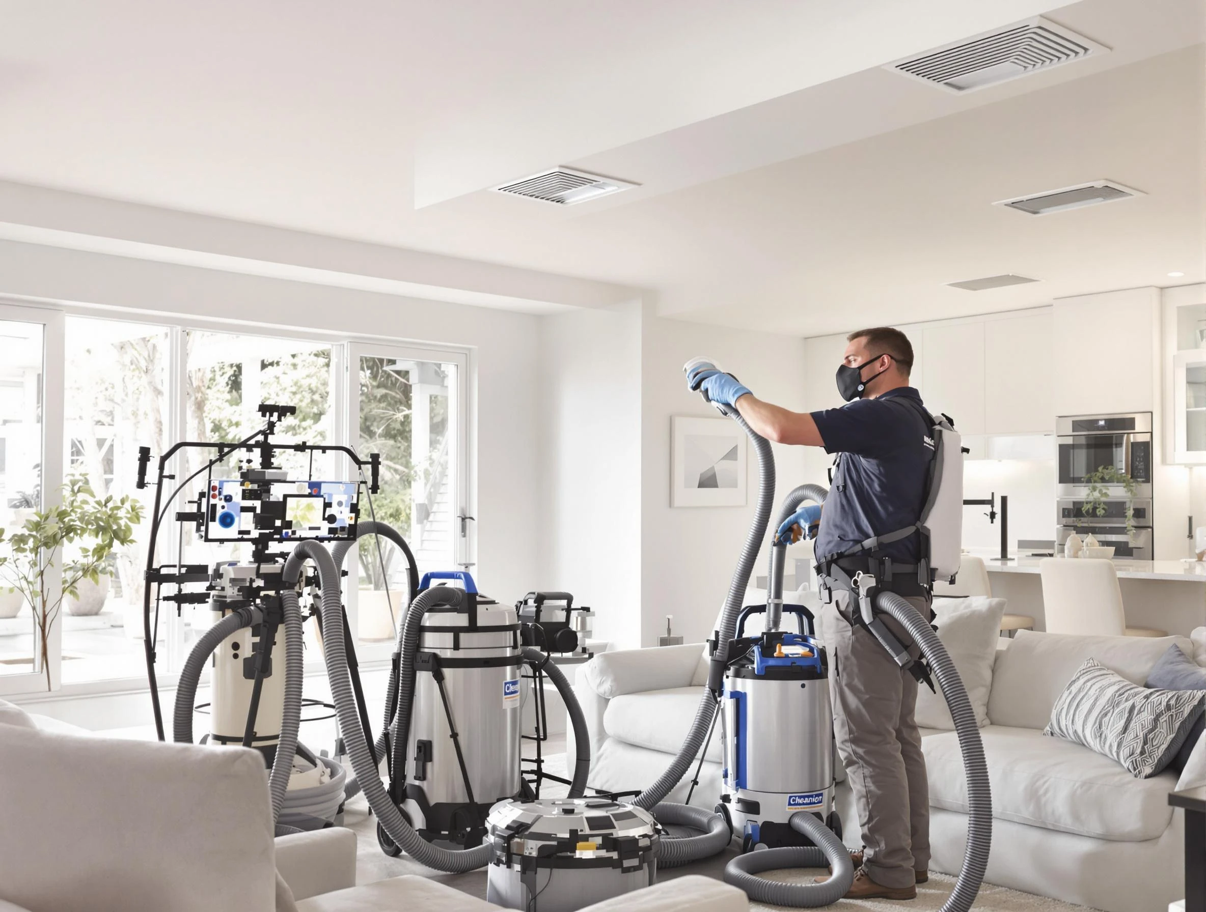 Professional AC duct cleaning by Mustang Air Duct Cleaning in Mustang