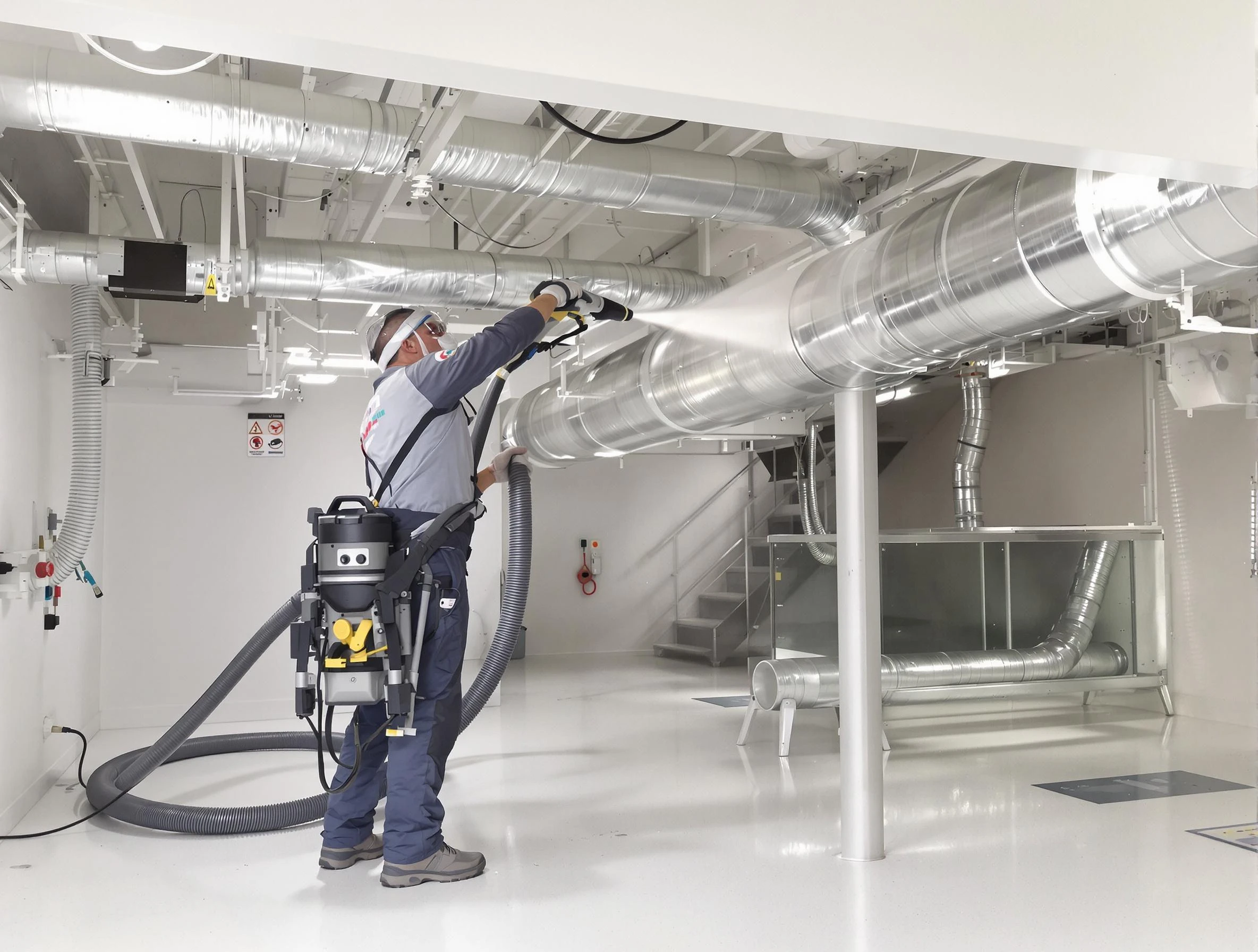 Professional central duct cleaning by Mustang Air Duct Cleaning in Mustang