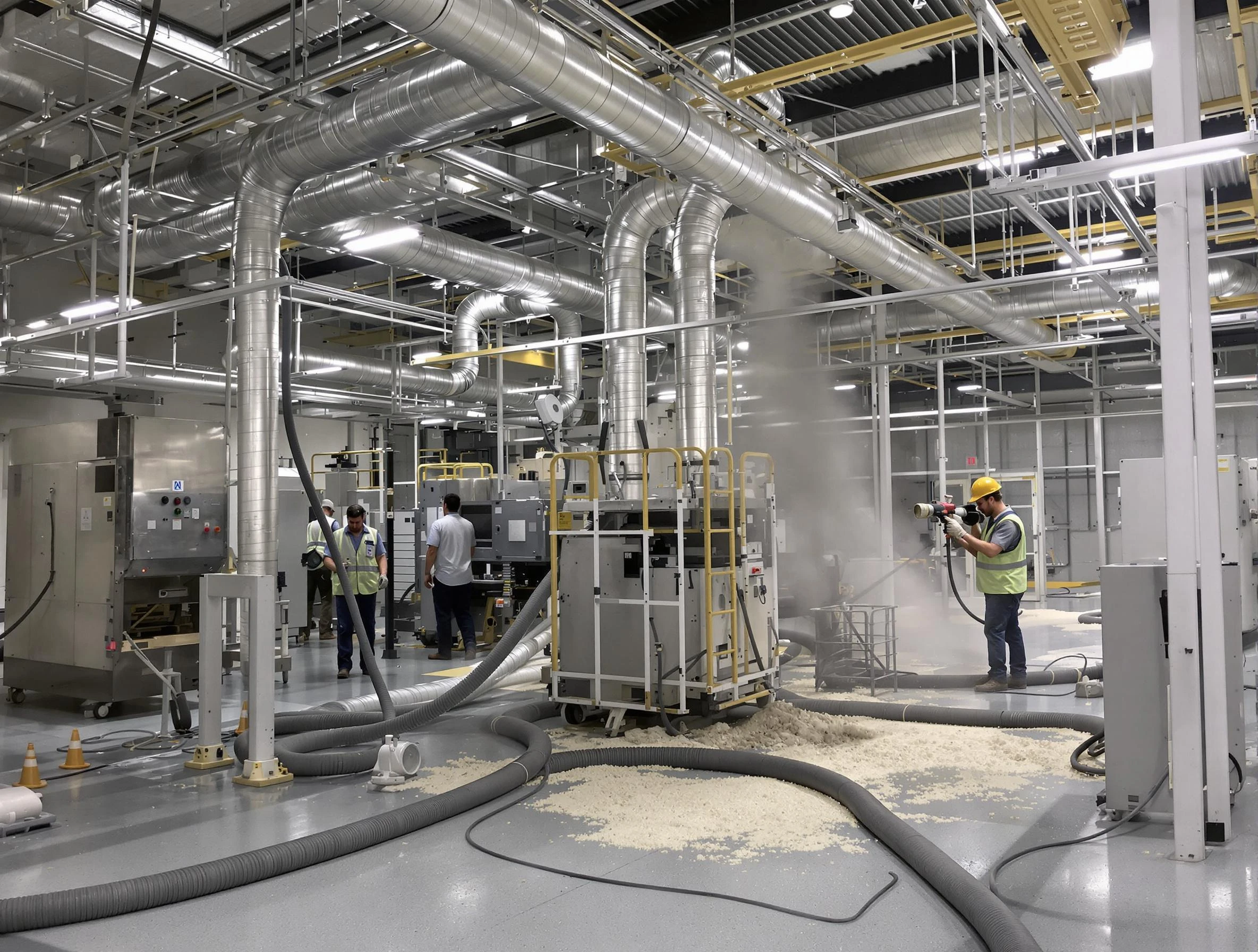 Heavy-duty industrial duct cleaning by Mustang Air Duct Cleaning in Mustang