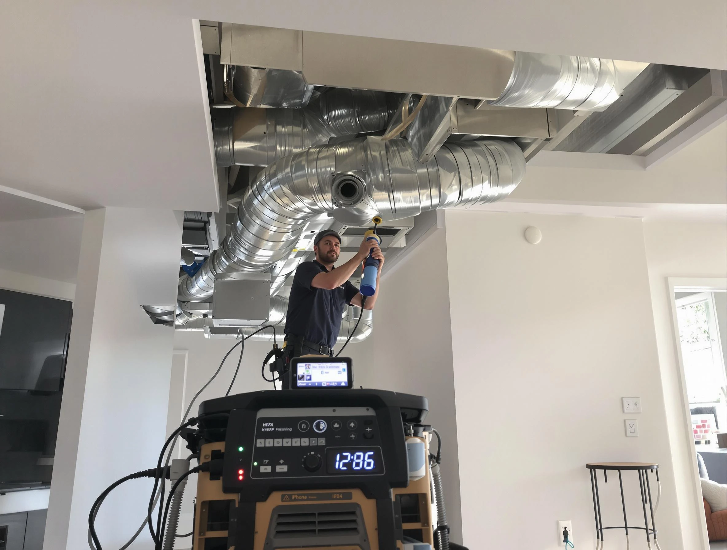 Advanced pure air duct cleaning by Mustang Air Duct Cleaning in Mustang